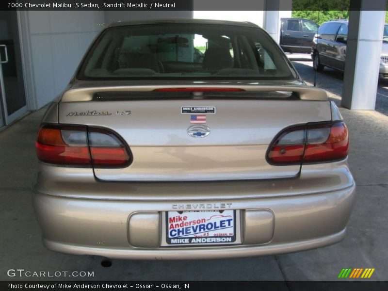 Sandrift Metallic / Neutral 2000 Chevrolet Malibu LS Sedan