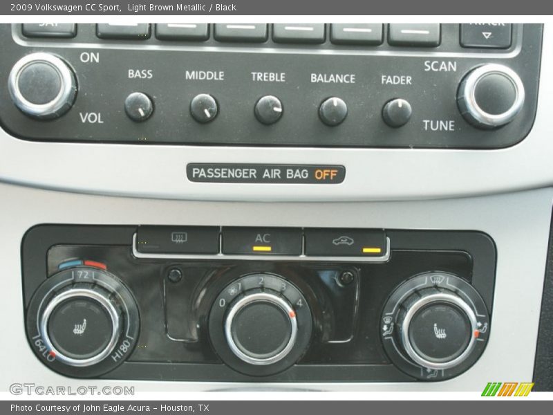 Light Brown Metallic / Black 2009 Volkswagen CC Sport