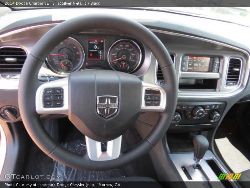 Billet Silver Metallic / Black 2014 Dodge Charger SE