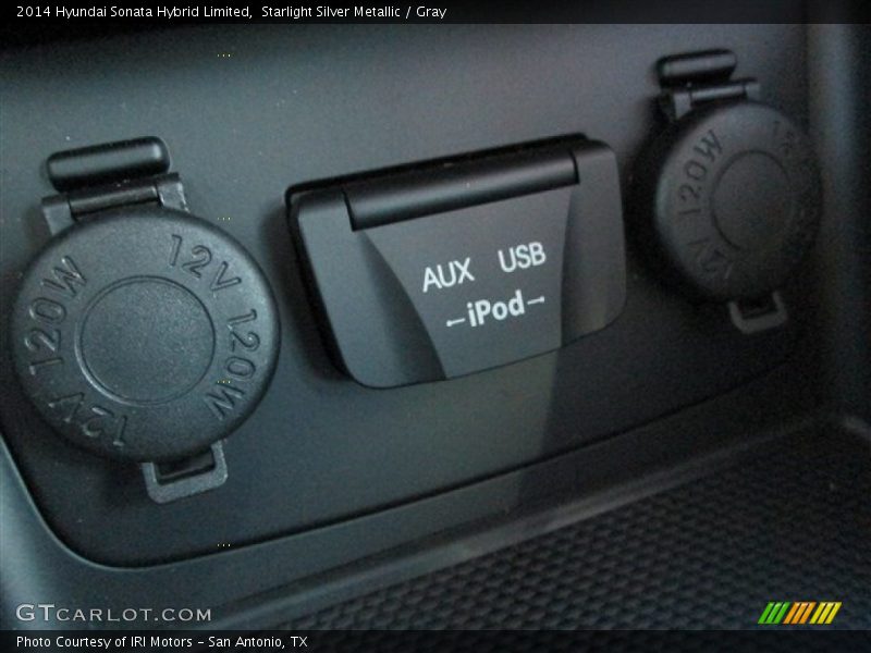 Starlight Silver Metallic / Gray 2014 Hyundai Sonata Hybrid Limited