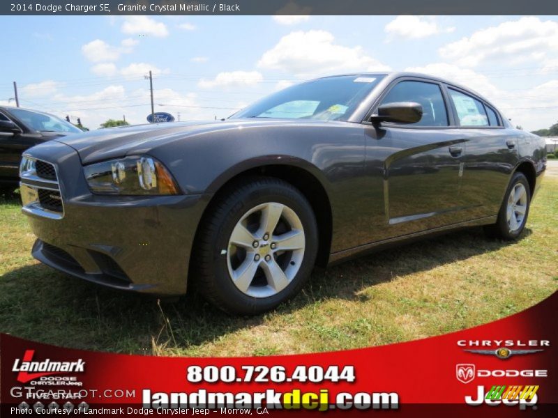 Granite Crystal Metallic / Black 2014 Dodge Charger SE