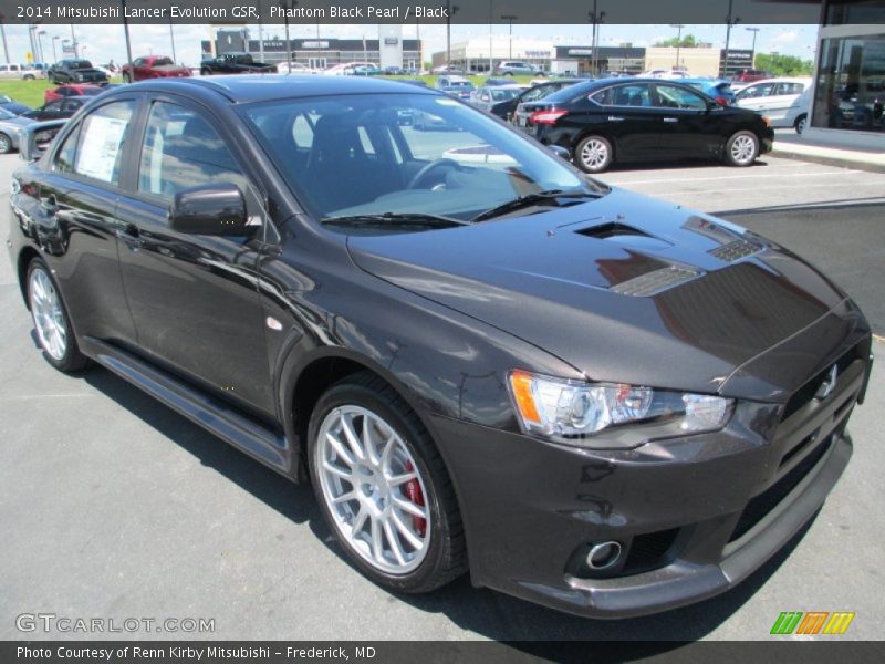 Phantom Black Pearl / Black 2014 Mitsubishi Lancer Evolution GSR