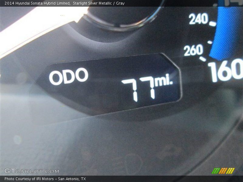 Starlight Silver Metallic / Gray 2014 Hyundai Sonata Hybrid Limited