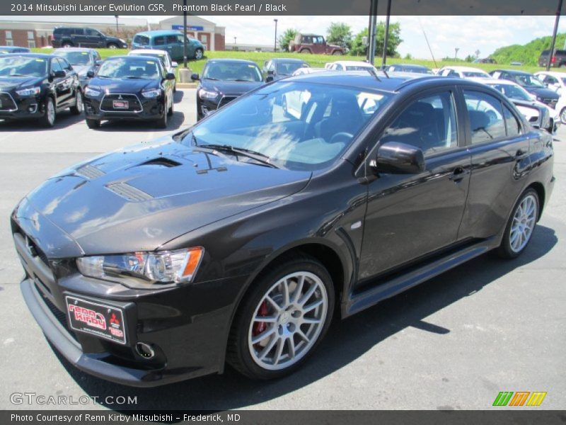 Phantom Black Pearl / Black 2014 Mitsubishi Lancer Evolution GSR