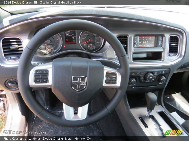 Granite Crystal Metallic / Black 2014 Dodge Charger SE