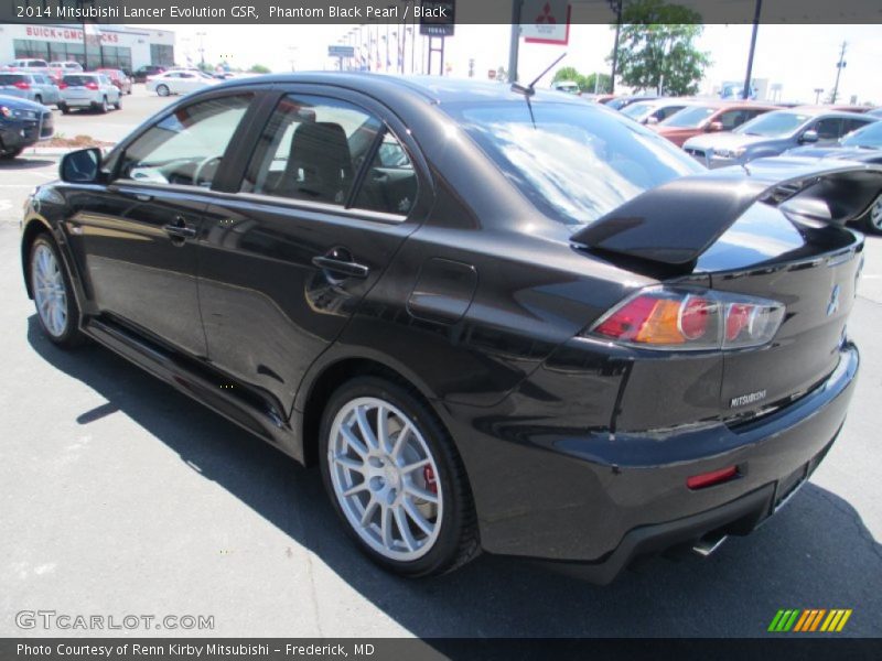 Phantom Black Pearl / Black 2014 Mitsubishi Lancer Evolution GSR