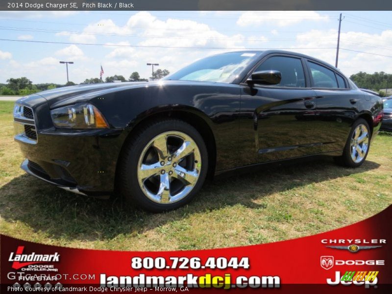 Pitch Black / Black 2014 Dodge Charger SE