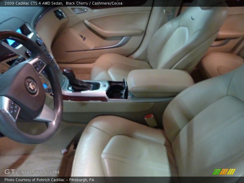 Black Cherry / Cashmere/Cocoa 2009 Cadillac CTS 4 AWD Sedan