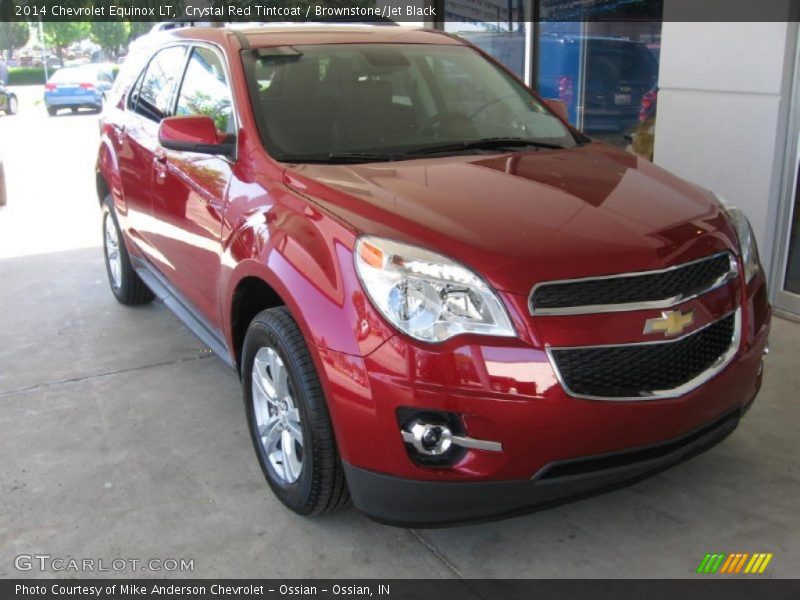 Crystal Red Tintcoat / Brownstone/Jet Black 2014 Chevrolet Equinox LT