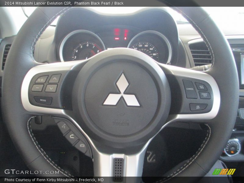Phantom Black Pearl / Black 2014 Mitsubishi Lancer Evolution GSR