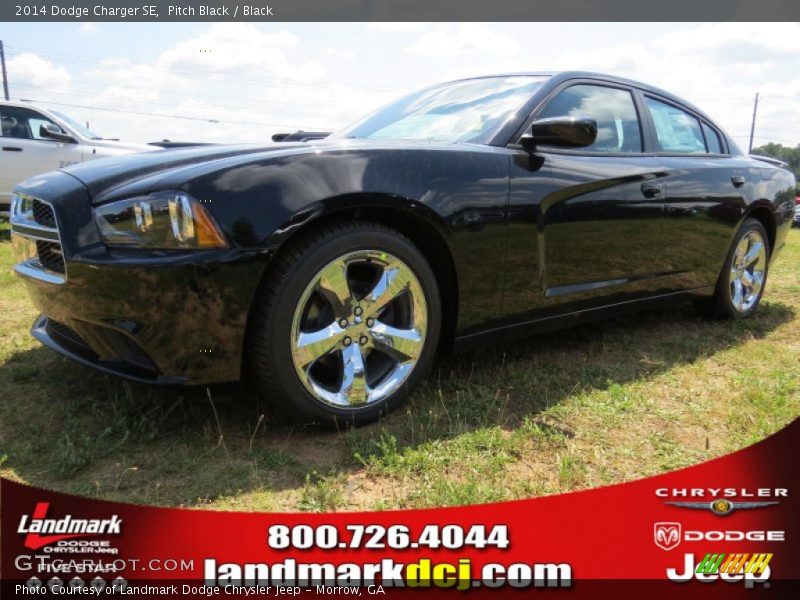 Pitch Black / Black 2014 Dodge Charger SE