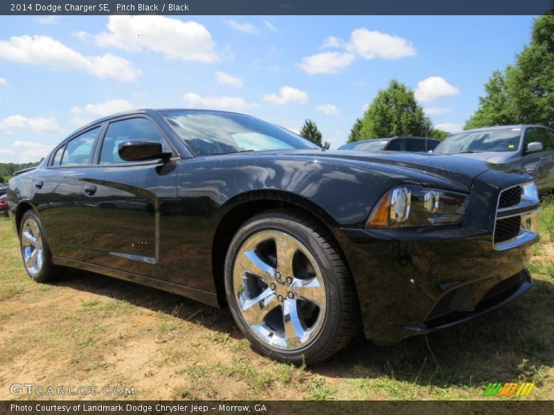 Pitch Black / Black 2014 Dodge Charger SE