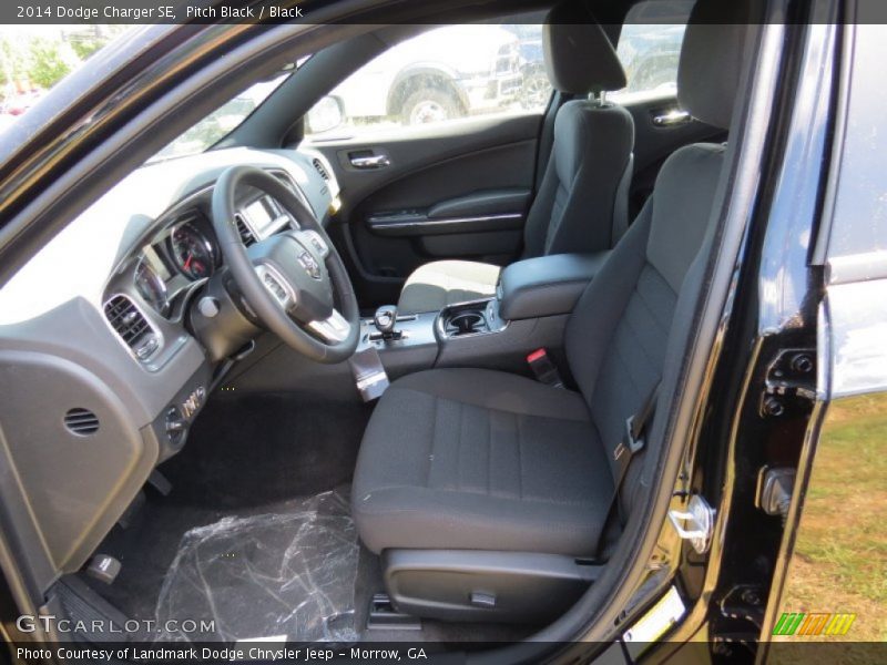 Pitch Black / Black 2014 Dodge Charger SE