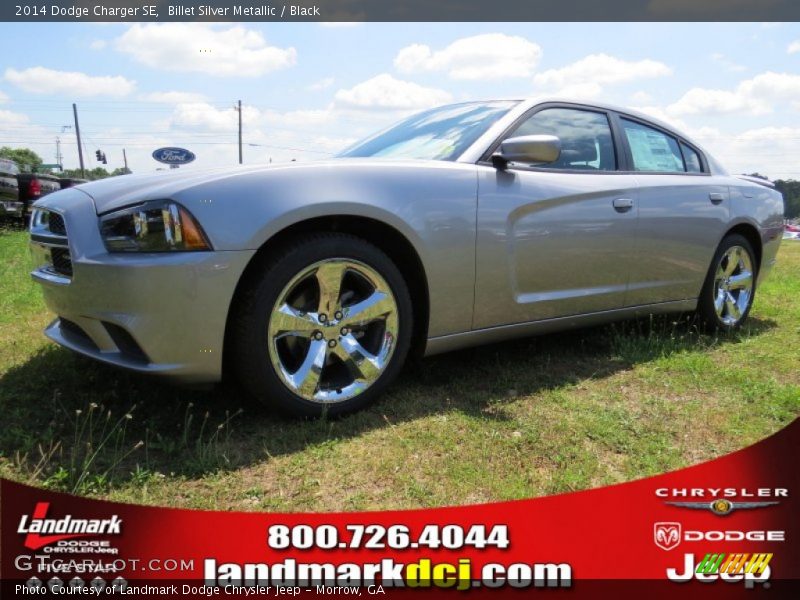 Billet Silver Metallic / Black 2014 Dodge Charger SE