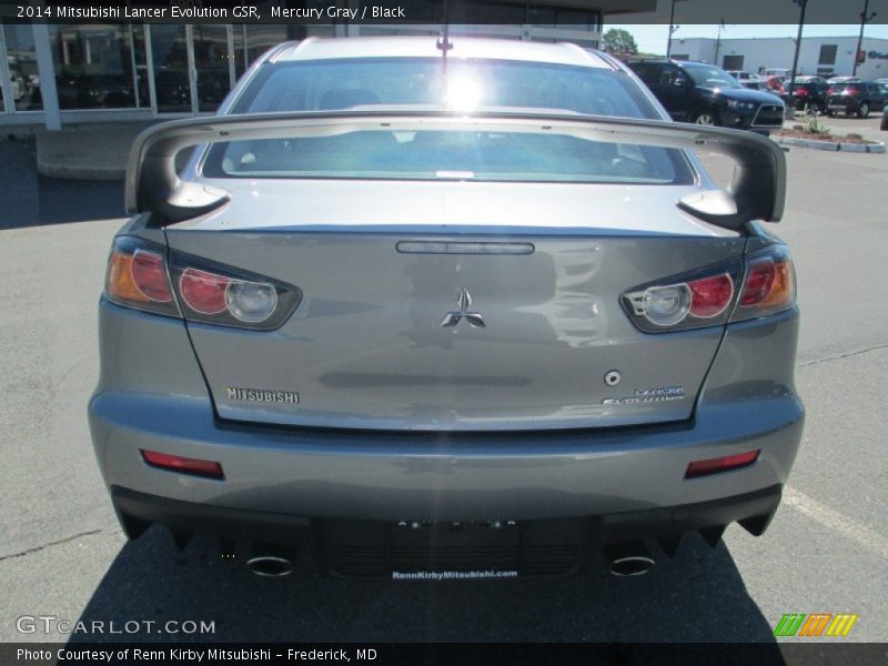Mercury Gray / Black 2014 Mitsubishi Lancer Evolution GSR