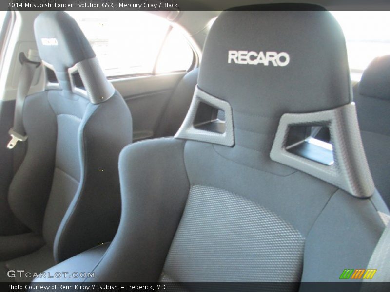 Mercury Gray / Black 2014 Mitsubishi Lancer Evolution GSR