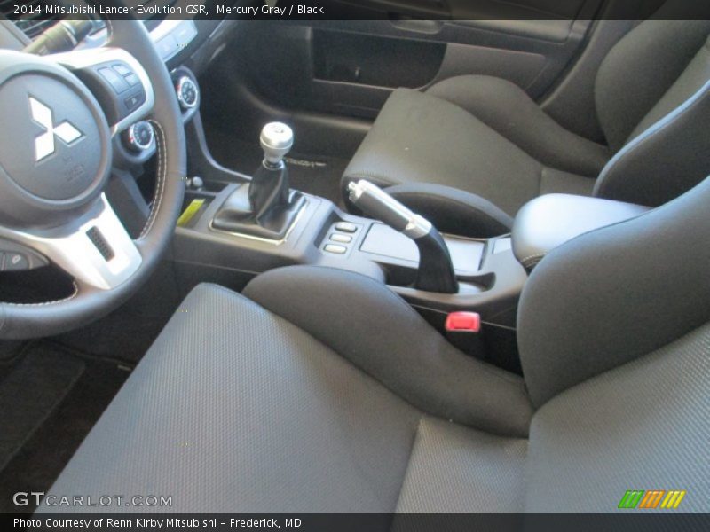 Mercury Gray / Black 2014 Mitsubishi Lancer Evolution GSR