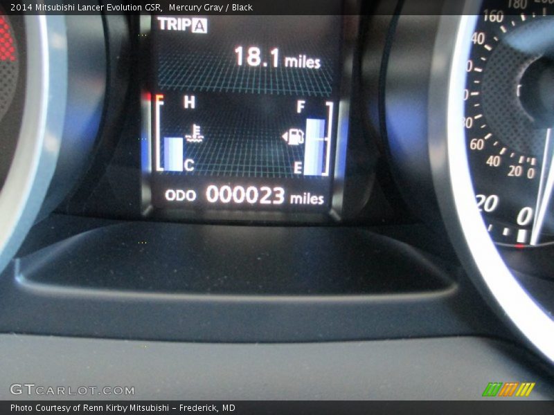 Mercury Gray / Black 2014 Mitsubishi Lancer Evolution GSR