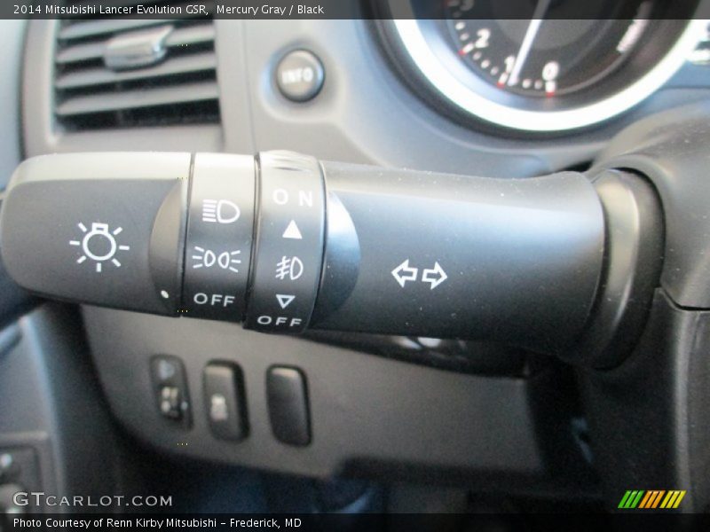 Mercury Gray / Black 2014 Mitsubishi Lancer Evolution GSR