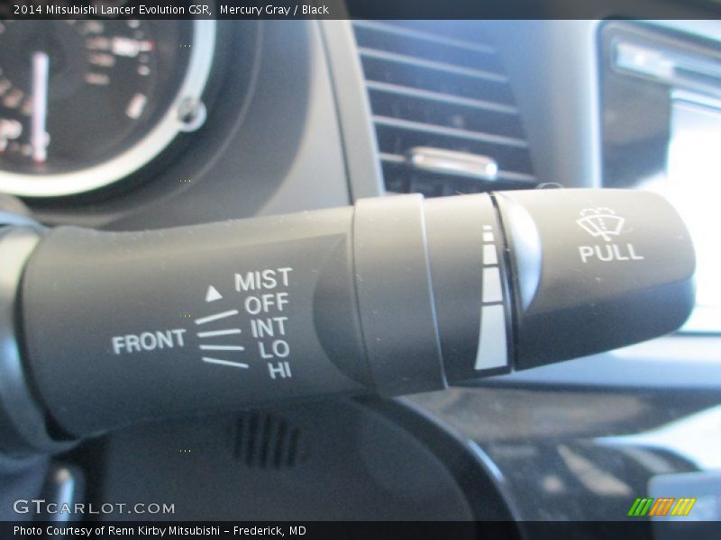 Mercury Gray / Black 2014 Mitsubishi Lancer Evolution GSR