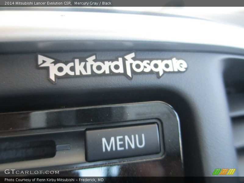 Mercury Gray / Black 2014 Mitsubishi Lancer Evolution GSR