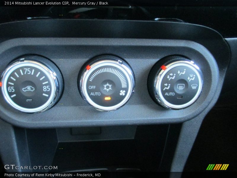 Mercury Gray / Black 2014 Mitsubishi Lancer Evolution GSR