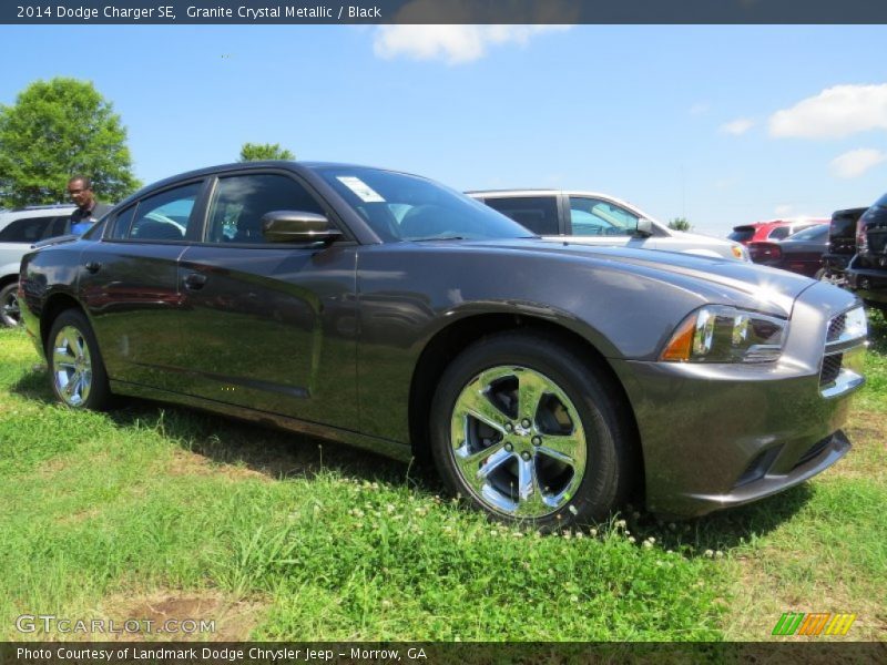 Granite Crystal Metallic / Black 2014 Dodge Charger SE