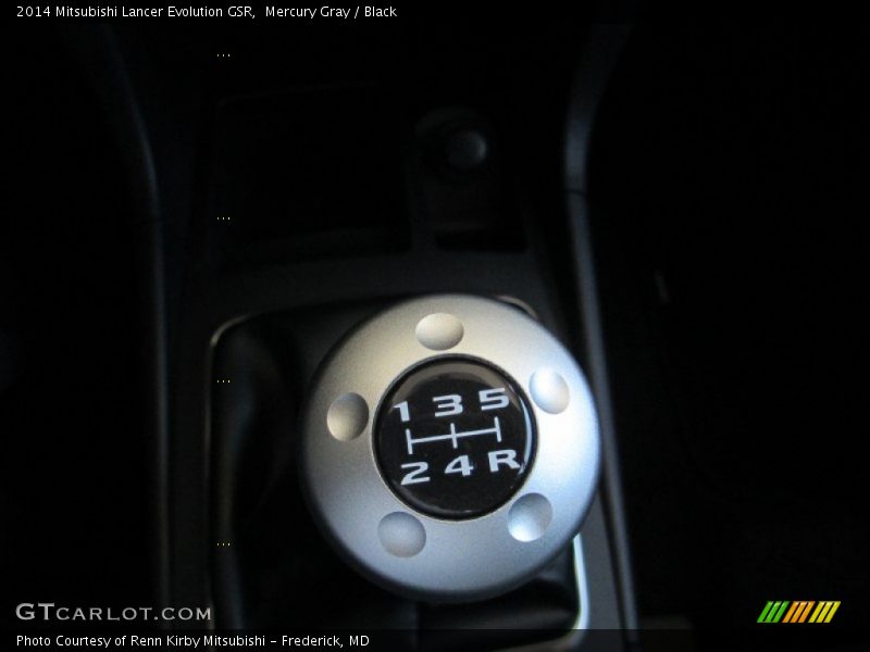 Mercury Gray / Black 2014 Mitsubishi Lancer Evolution GSR