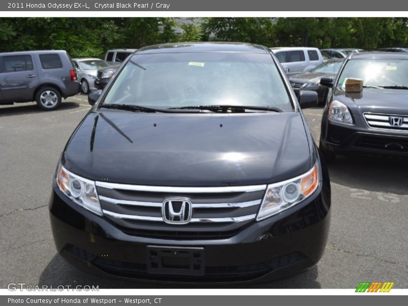 Crystal Black Pearl / Gray 2011 Honda Odyssey EX-L