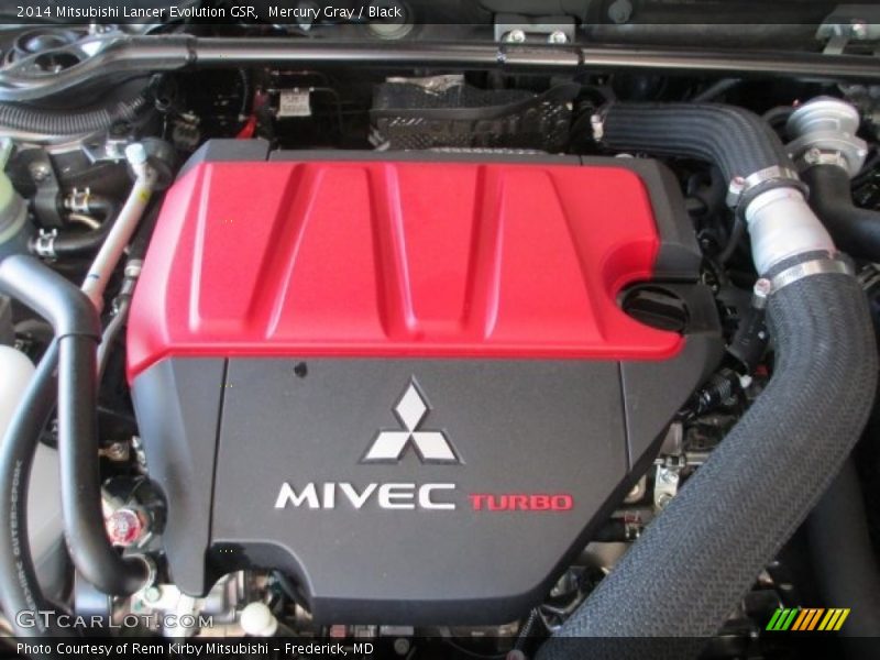Mercury Gray / Black 2014 Mitsubishi Lancer Evolution GSR