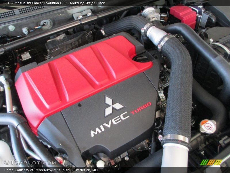 Mercury Gray / Black 2014 Mitsubishi Lancer Evolution GSR