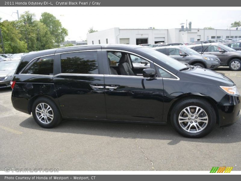 Crystal Black Pearl / Gray 2011 Honda Odyssey EX-L