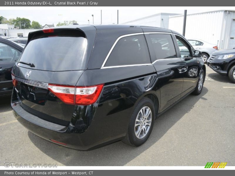 Crystal Black Pearl / Gray 2011 Honda Odyssey EX-L