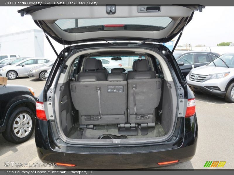Crystal Black Pearl / Gray 2011 Honda Odyssey EX-L