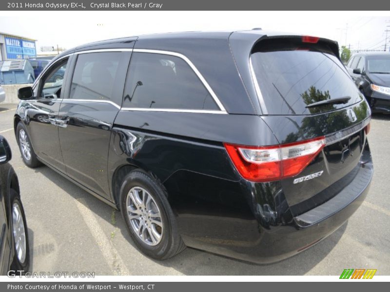 Crystal Black Pearl / Gray 2011 Honda Odyssey EX-L