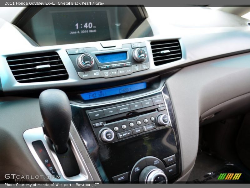 Crystal Black Pearl / Gray 2011 Honda Odyssey EX-L
