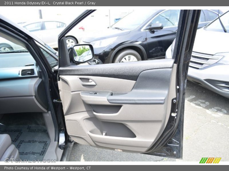 Crystal Black Pearl / Gray 2011 Honda Odyssey EX-L
