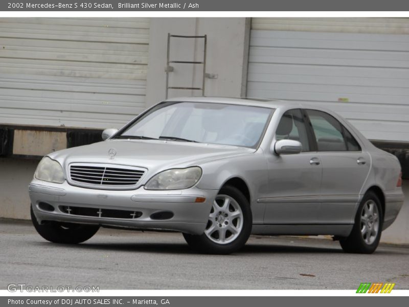 Front 3/4 View of 2002 S 430 Sedan