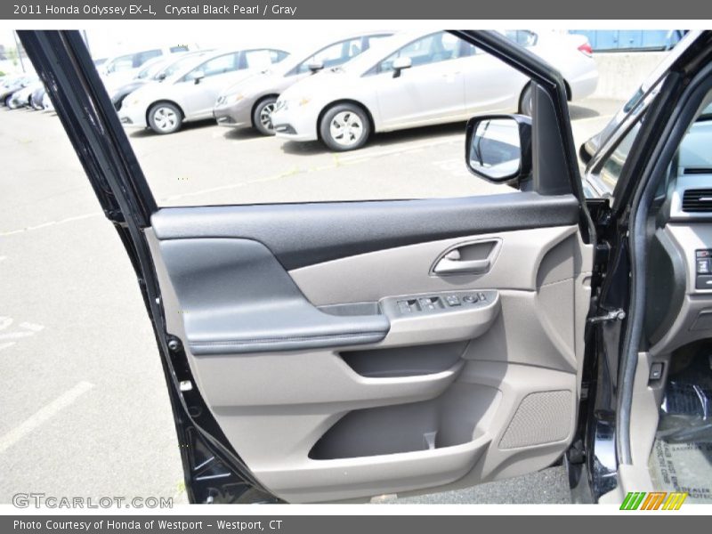Crystal Black Pearl / Gray 2011 Honda Odyssey EX-L