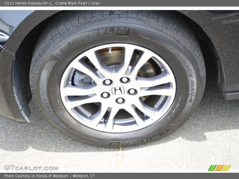 Crystal Black Pearl / Gray 2011 Honda Odyssey EX-L