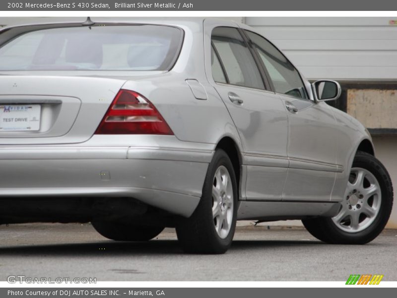 Brilliant Silver Metallic / Ash 2002 Mercedes-Benz S 430 Sedan