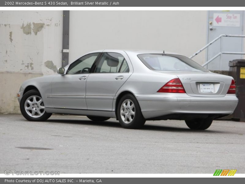 Brilliant Silver Metallic / Ash 2002 Mercedes-Benz S 430 Sedan