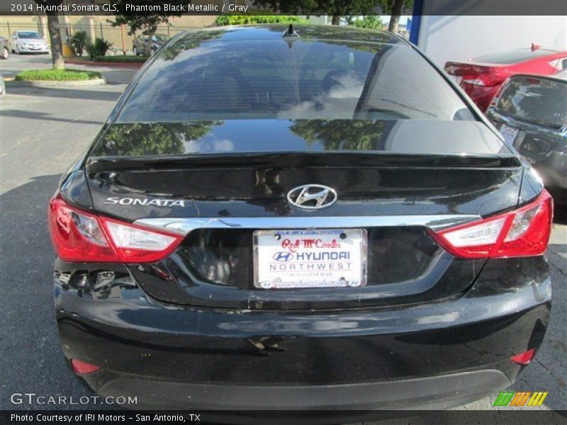 Phantom Black Metallic / Gray 2014 Hyundai Sonata GLS