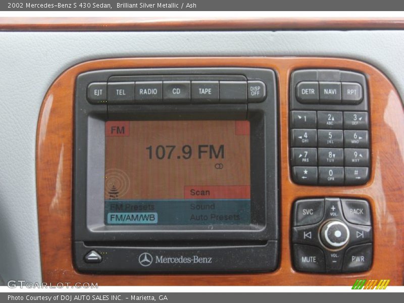 Brilliant Silver Metallic / Ash 2002 Mercedes-Benz S 430 Sedan