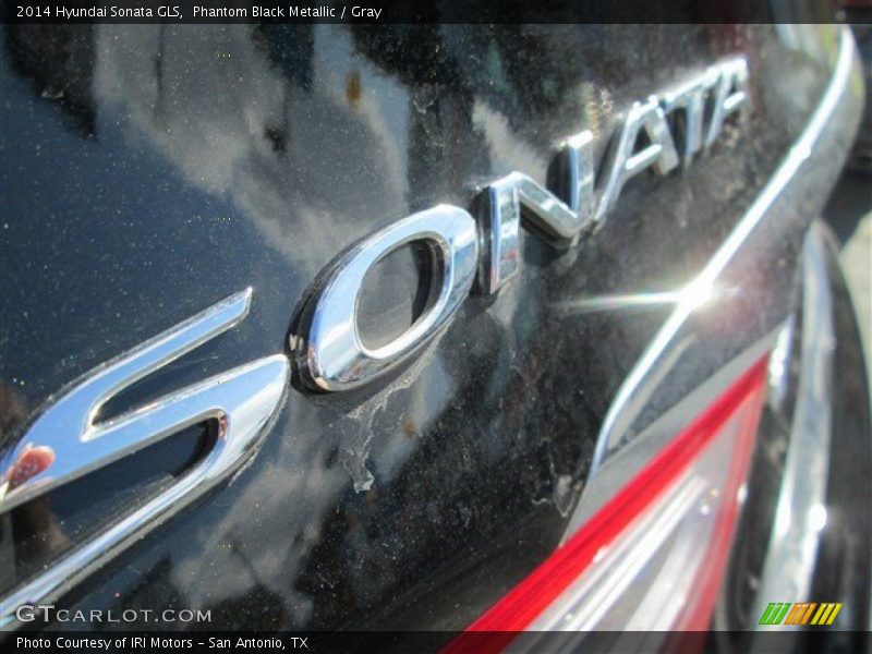 Phantom Black Metallic / Gray 2014 Hyundai Sonata GLS