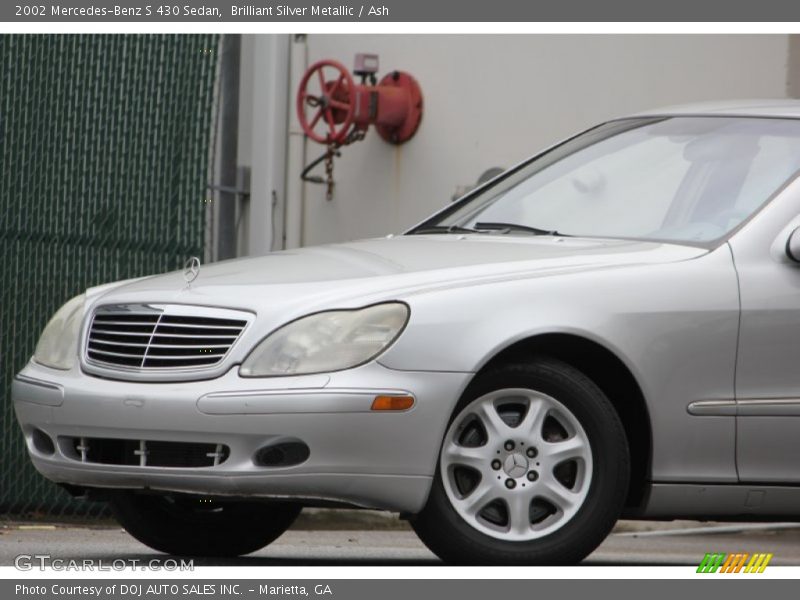 Brilliant Silver Metallic / Ash 2002 Mercedes-Benz S 430 Sedan