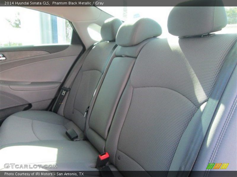 Phantom Black Metallic / Gray 2014 Hyundai Sonata GLS