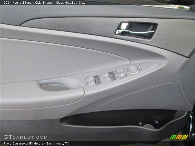Phantom Black Metallic / Gray 2014 Hyundai Sonata GLS