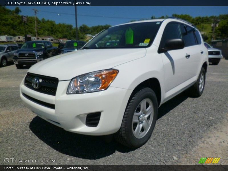 Super White / Ash Gray 2010 Toyota RAV4 I4 4WD