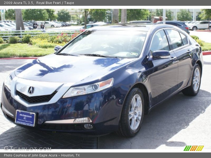 Royal Blue Pearl / Taupe 2009 Acura TL 3.5